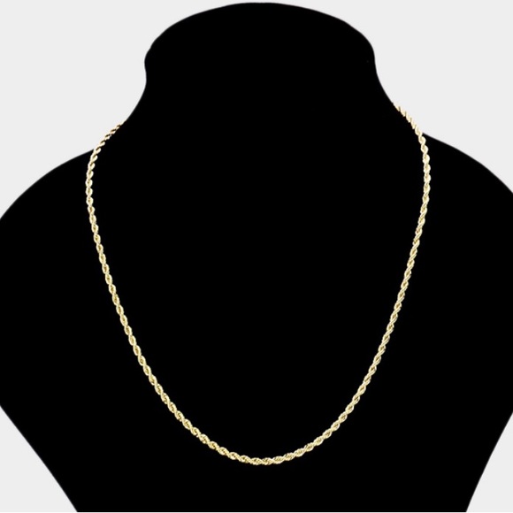 gold plated Other - 14k Gold Plated Rope Chain New